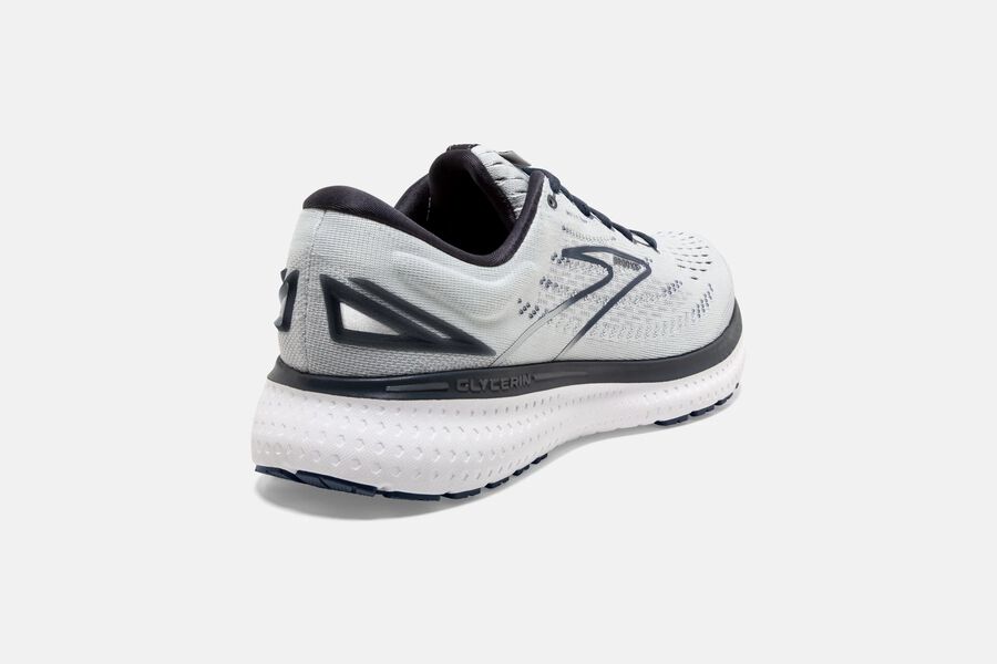 Brooks Glycerin 19 Road Running Shoes Womens White/Grey 967145-YLH